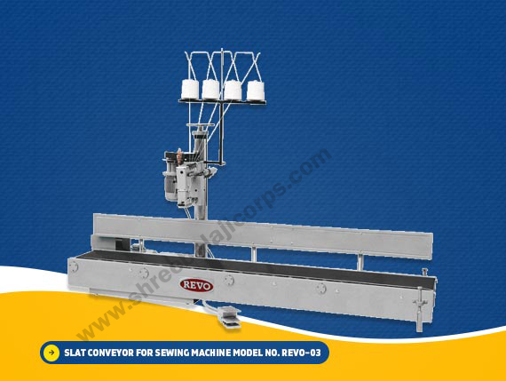 SLAT Conveyor for Sewing Machine Model no. Revo-03